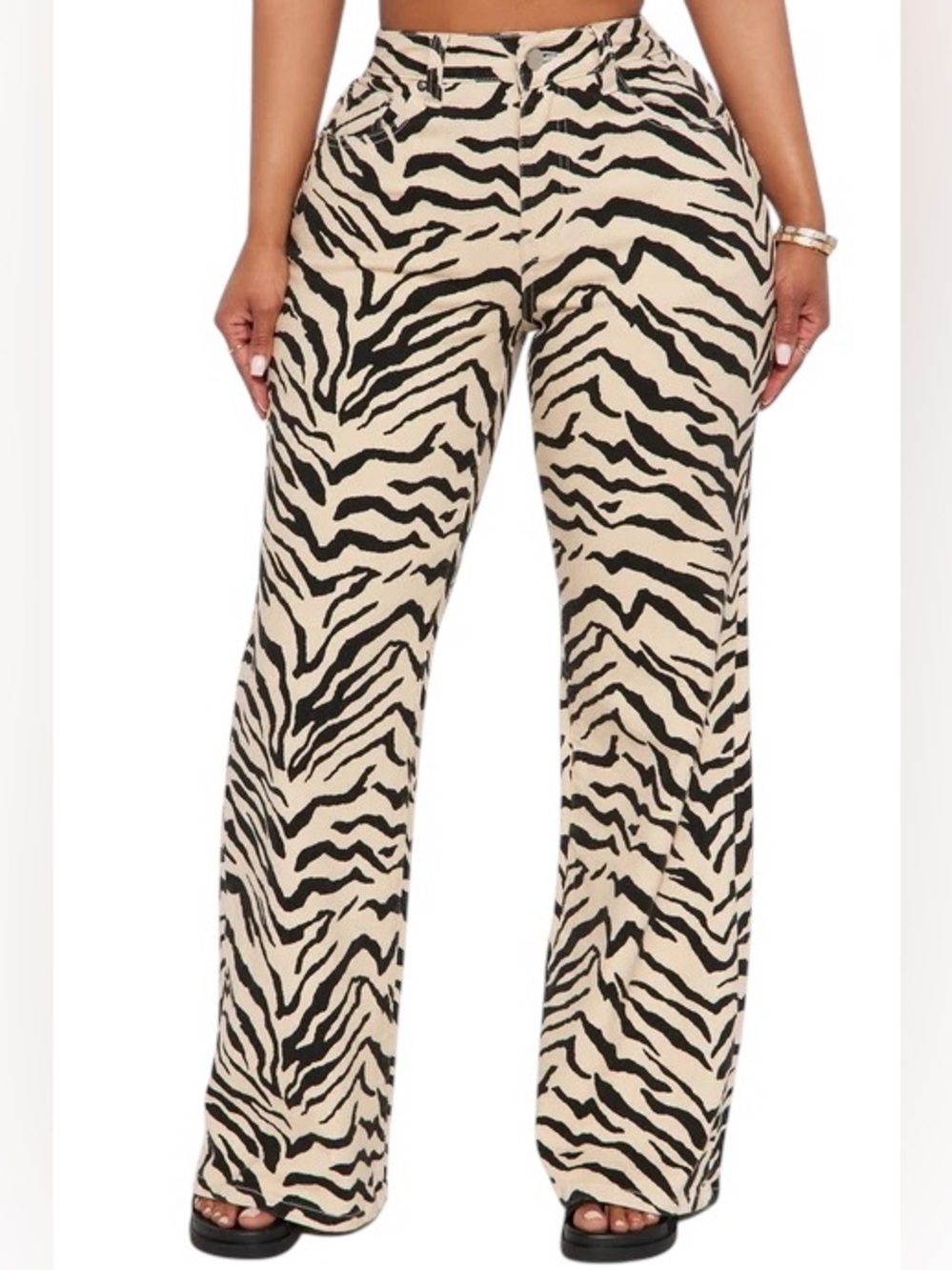 Fashion Nova | Savanna High Rise Printed Flare Jeans
